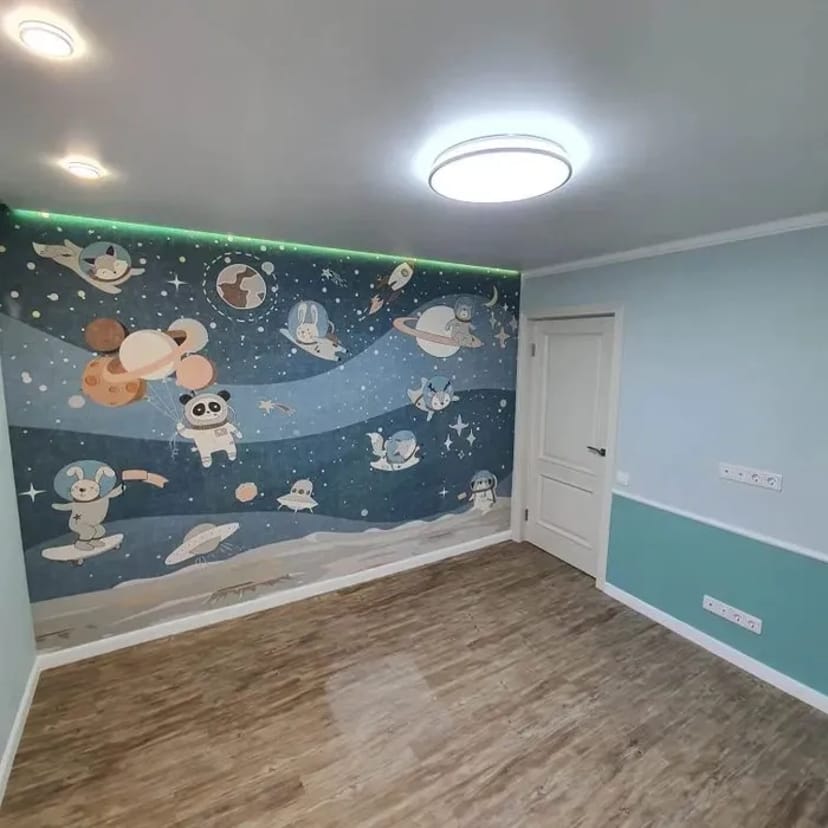 Поклейка обоев! Фото шпалери