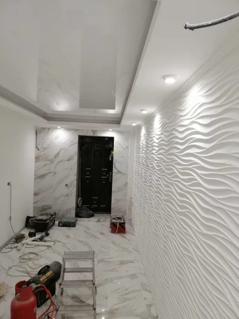 Шпаклювання стін, потоків. Фарбування. Поклейка скло полотна, шпалер.