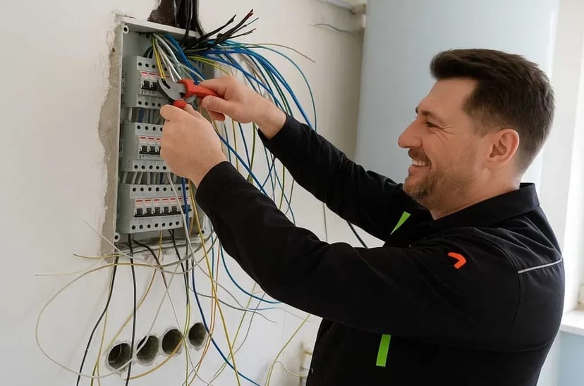 Послуги електрика. Електромонтажні роботи новобудова