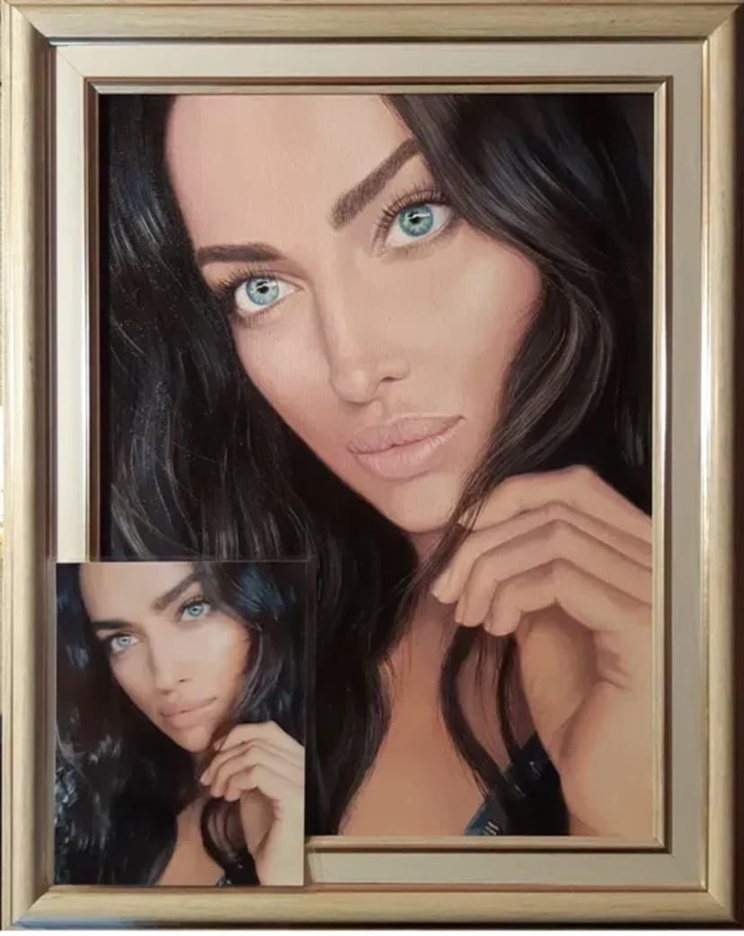 Портрети маслом на полотні, ручна праця