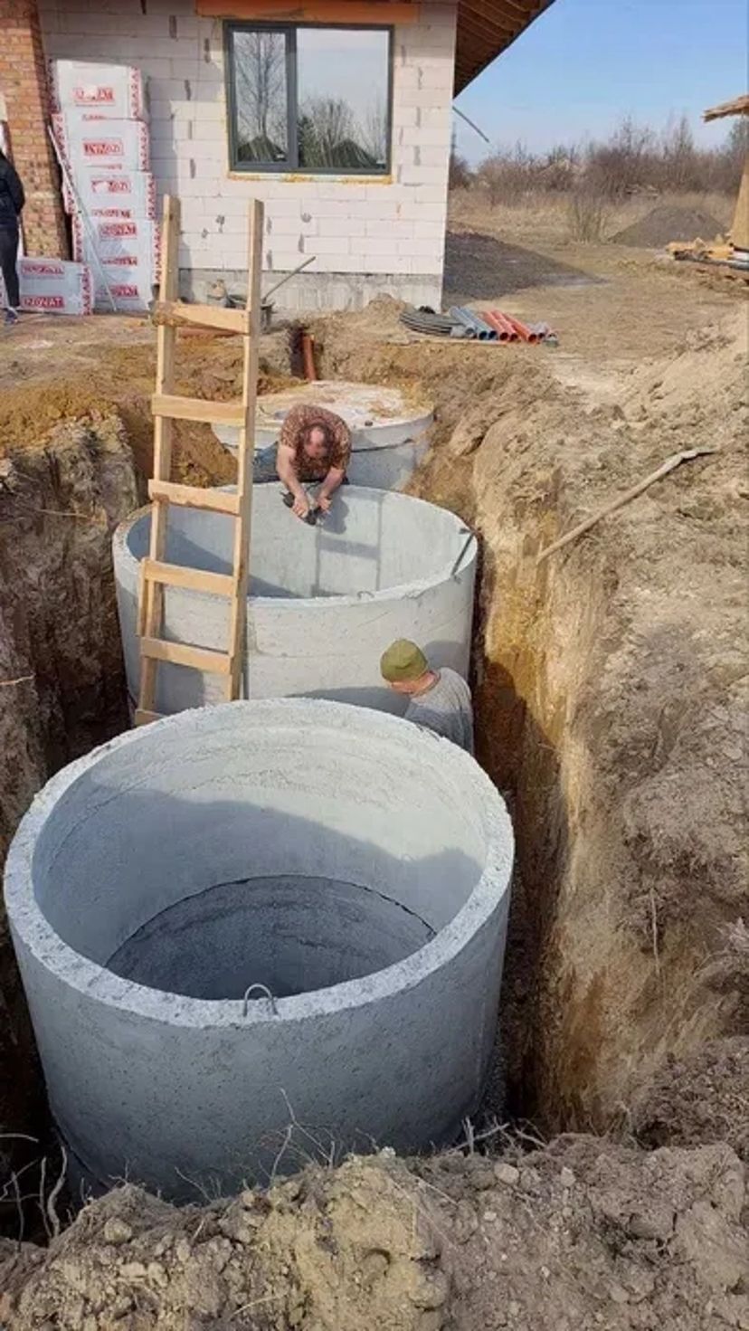 Копка каналізації Септик Монтаж ПІД КЛЮЧ траншеї дренажні ями для дома