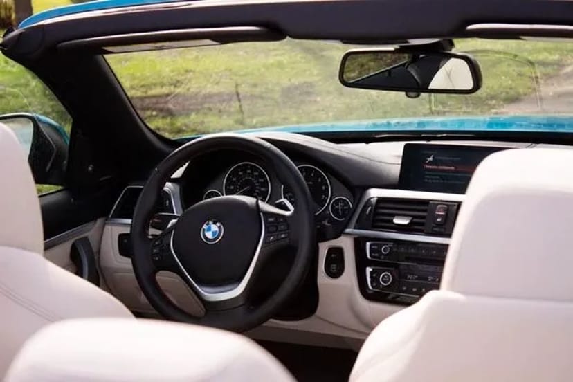 017 Кабріолет без водія BMW 430 серії блакитний