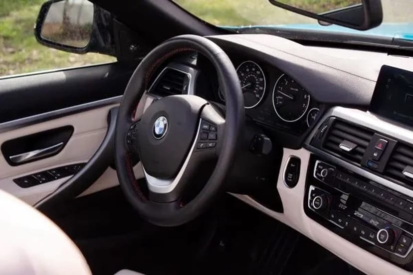 017 Кабріолет без водія BMW 430 серії блакитний