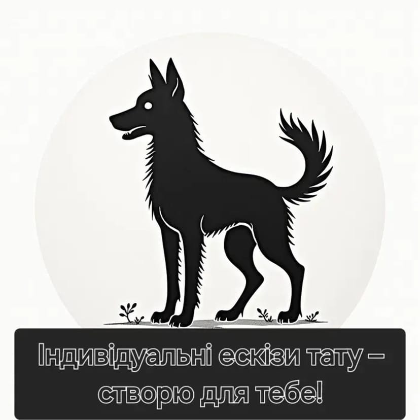 Індивідуальний Ескіз Тату: Ваша Ідея — Наш Дизайн за 300 грн!