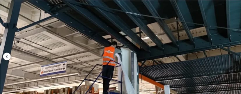 Монтаж багаторівневих платформ