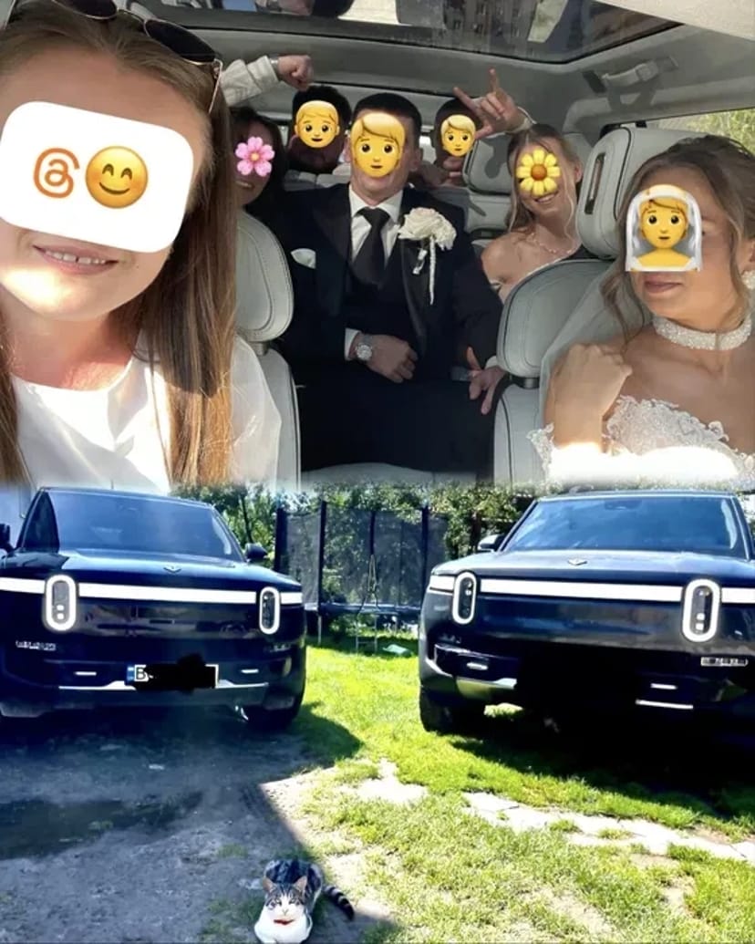 Авто на весілля Rivian 7-місний