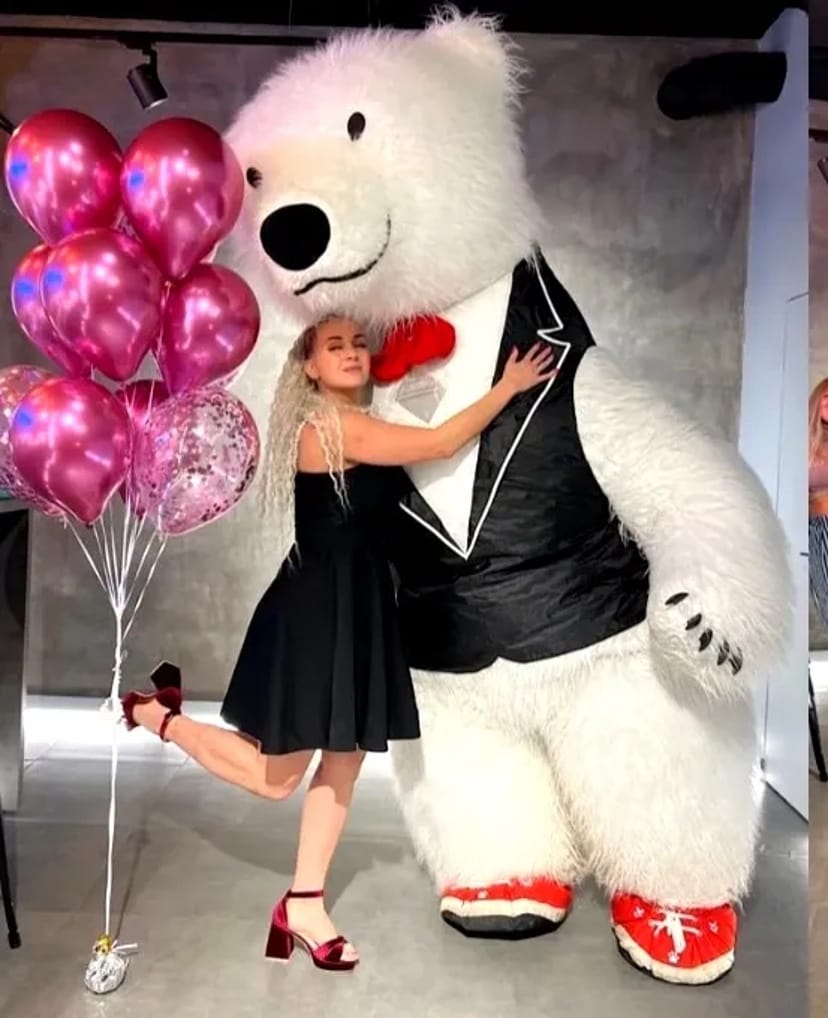 Білий ведмідь Кам'янське ростова лялька стриптиз аніматор панда лабубу