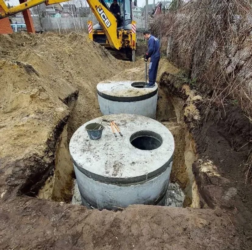 Монтаж септиків Гарантія! Бетонні кільця / Будівництво! Вигрібна яма!