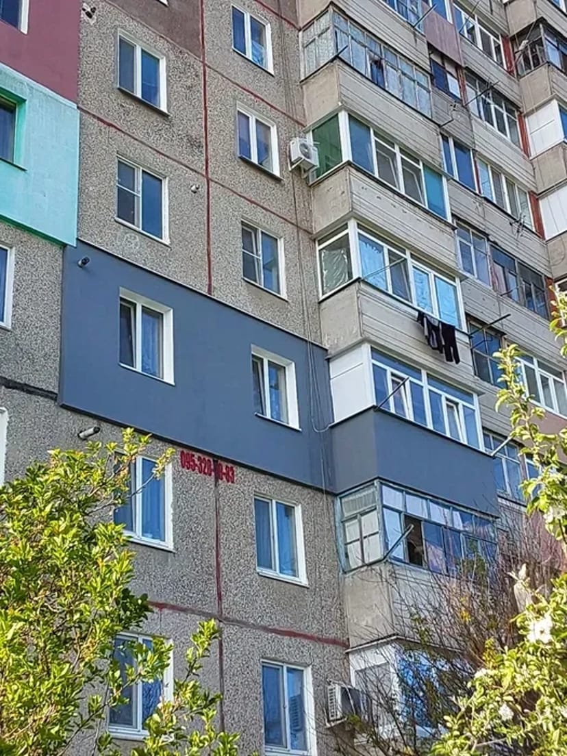 Утеплення фасадів,будинків квартир пенопластом 20 см.