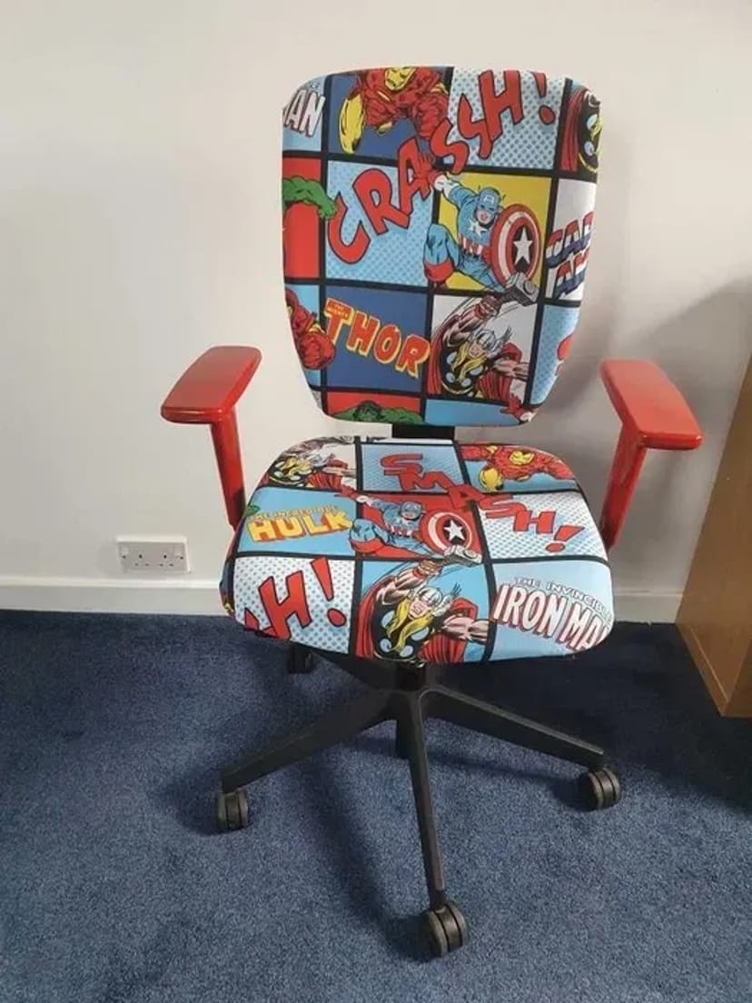 Перетяжка офісних крісел, дрібних меблів, салонів авто