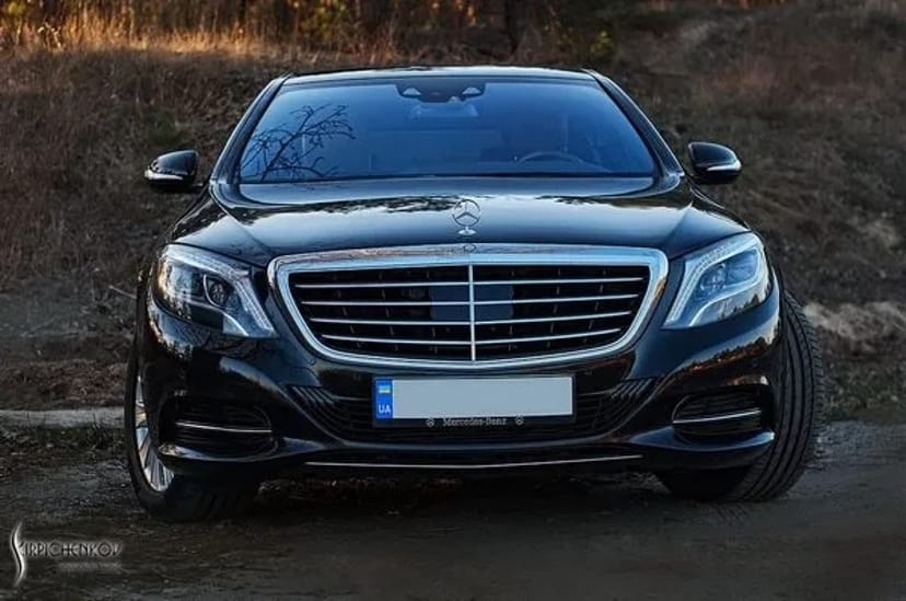 086 Авто на весілля Vip-авто Mercedes W222 S500L чорний