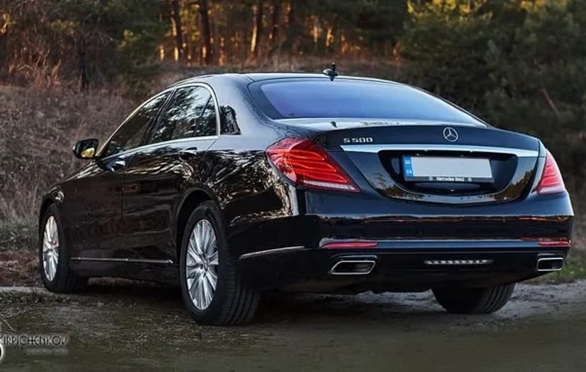 086 Авто на весілля Vip-авто Mercedes W222 S500L чорний