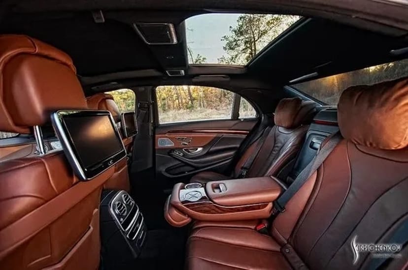 086 Авто на весілля Vip-авто Mercedes W222 S500L чорний