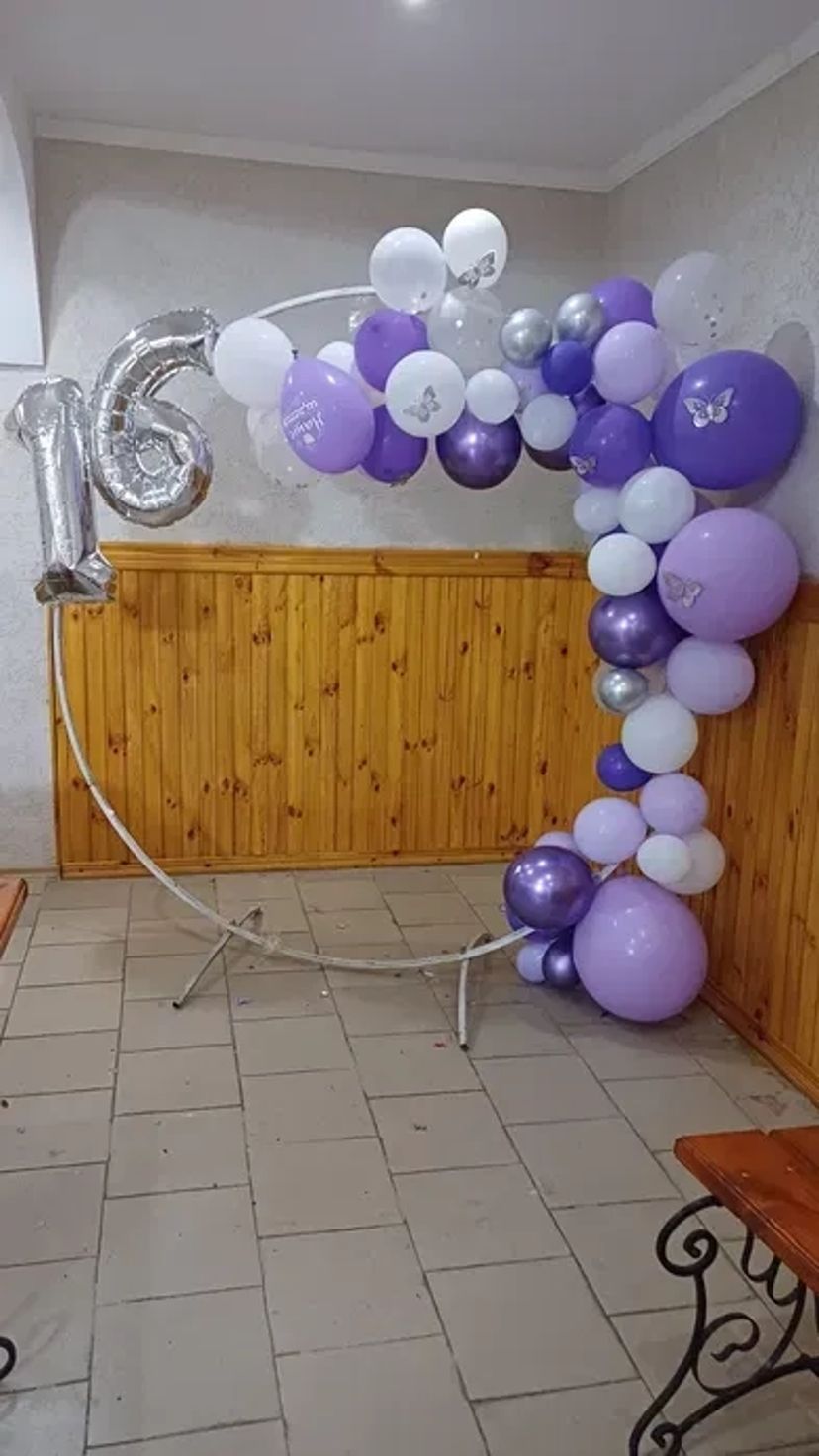 Каркас для банера круглий білий