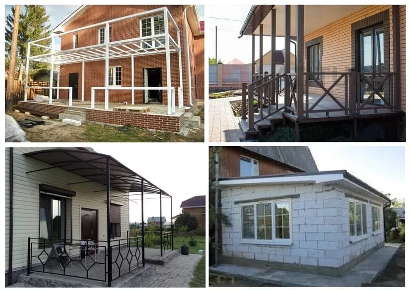 Ферми металеві, ангари, альтанки, веранди, прибудови до будинку.