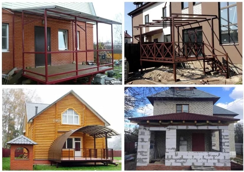 Ферми металеві, ангари, альтанки, веранди, прибудови до будинку.