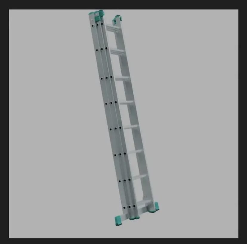 3 секційна драбина трисекційна