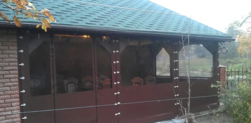 Пошиття. Штори ПВХ (м'які вікна) для альтанки