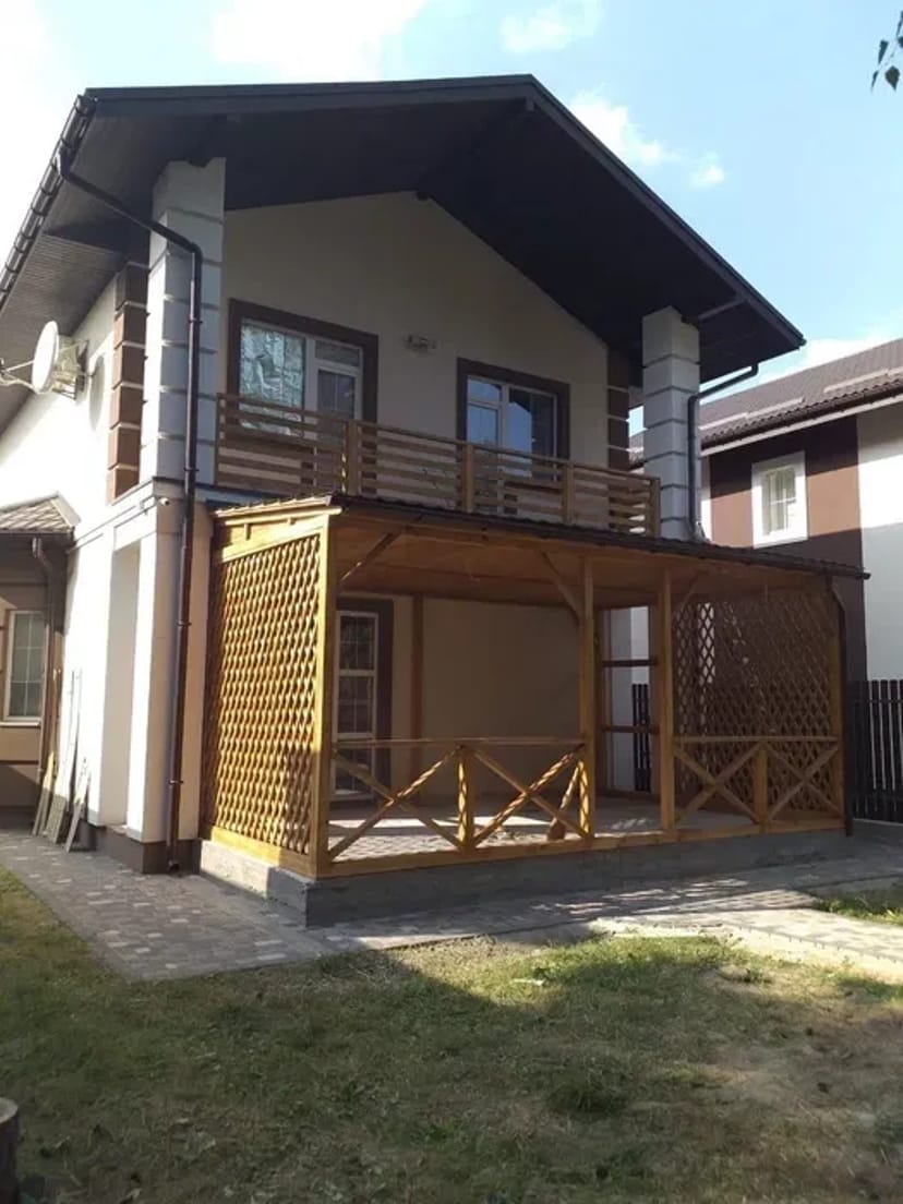 Альтанки дерев'яні, дерев'яні балкони з дерева обухів київ