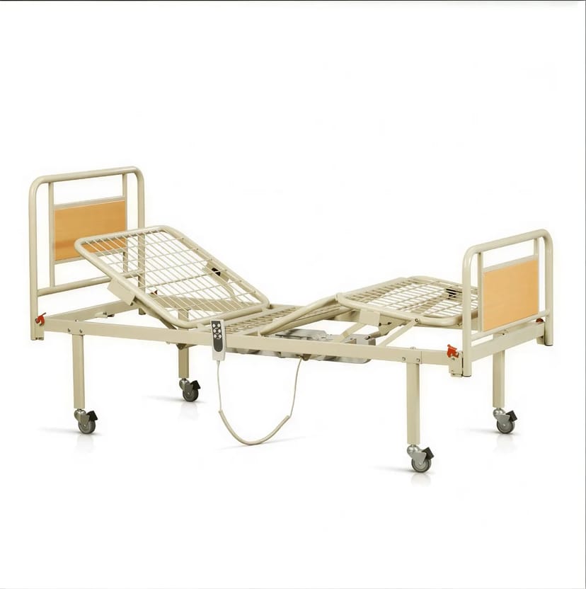 Медичне ліжко з електроприводом спини та ніг на колесах OSD-91V+OSD90V