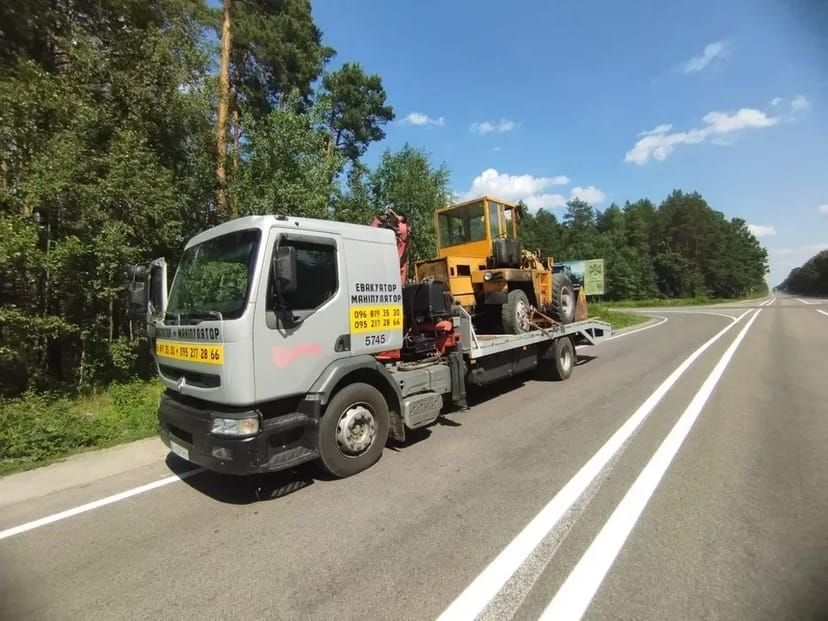 Евакуатор Сарни цілодобово. Евакуатор з маніпулятором 10т.