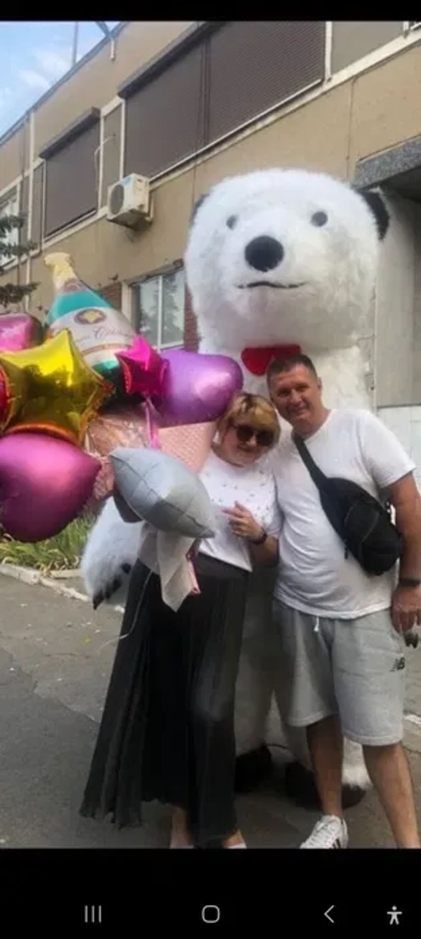 Ведмедик , Панда аніматор, замовити білий ведмедик на день народження