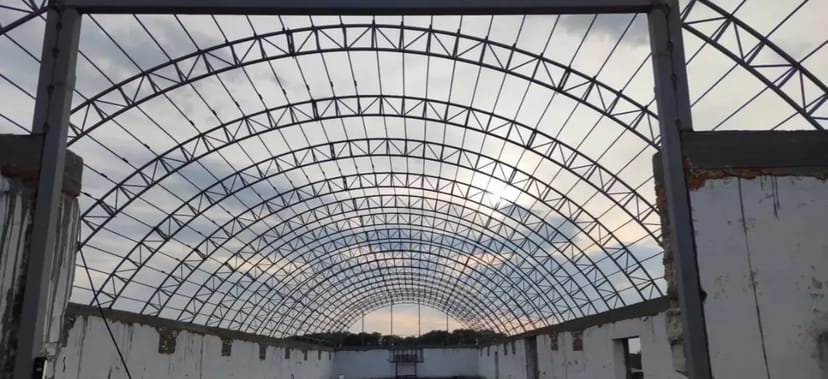 Ангари арочні.Арки 15м,18м ширина-в наявності.Нові.Ціни виробника. Полукруглі ангари.Склади.