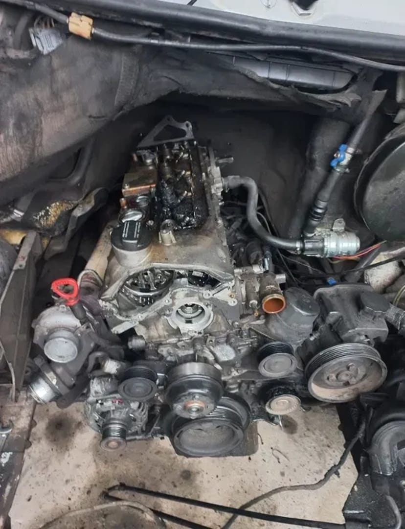 Автосервис СТО замена цепи грм, течь масла, Audi Q7 VW Touareg