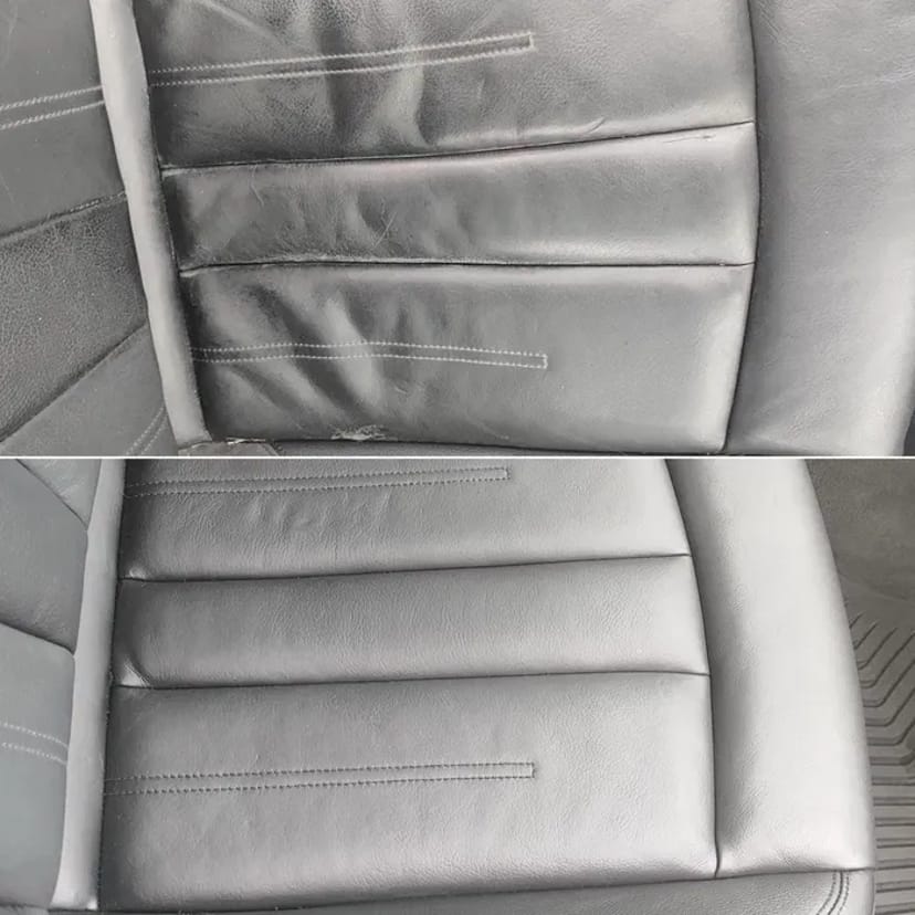 Реставрация кожи авто. Покраска сидений ,покраска руля, пластика