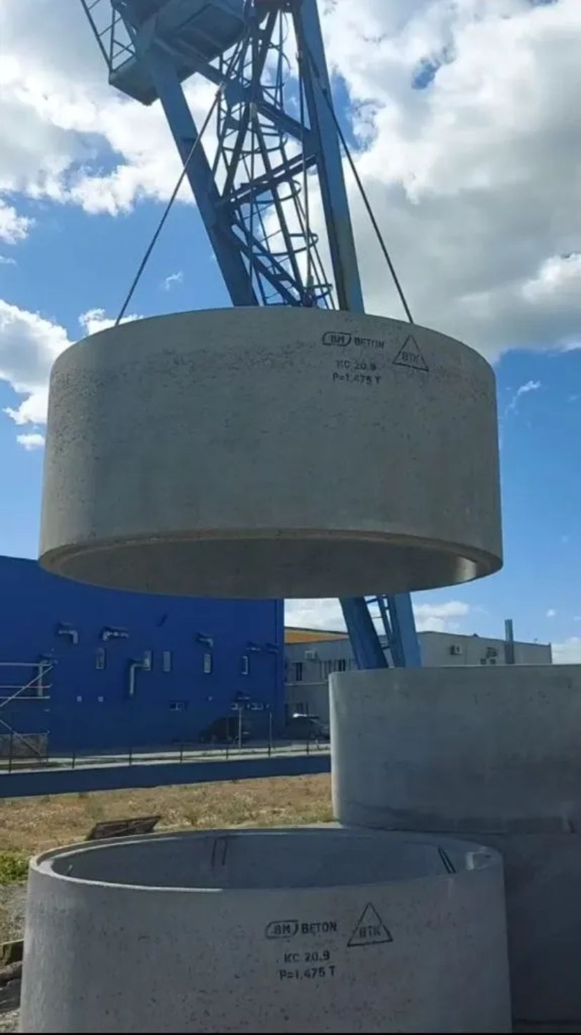 Кільця колодязів з ЄВРО з'єднанням D 1000 -2000 мм