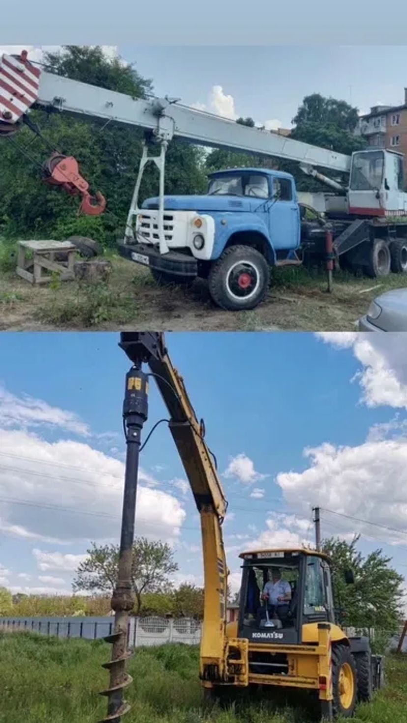Послуги автокрана 10т та екскаватора