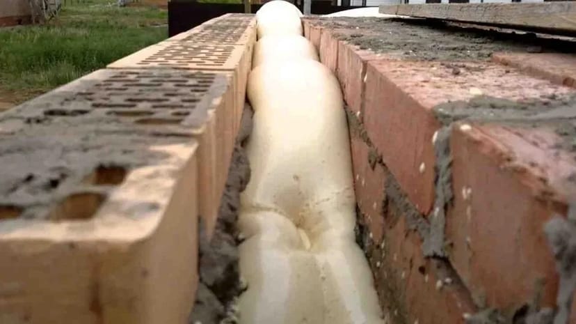 Утеплення пустот в стіні