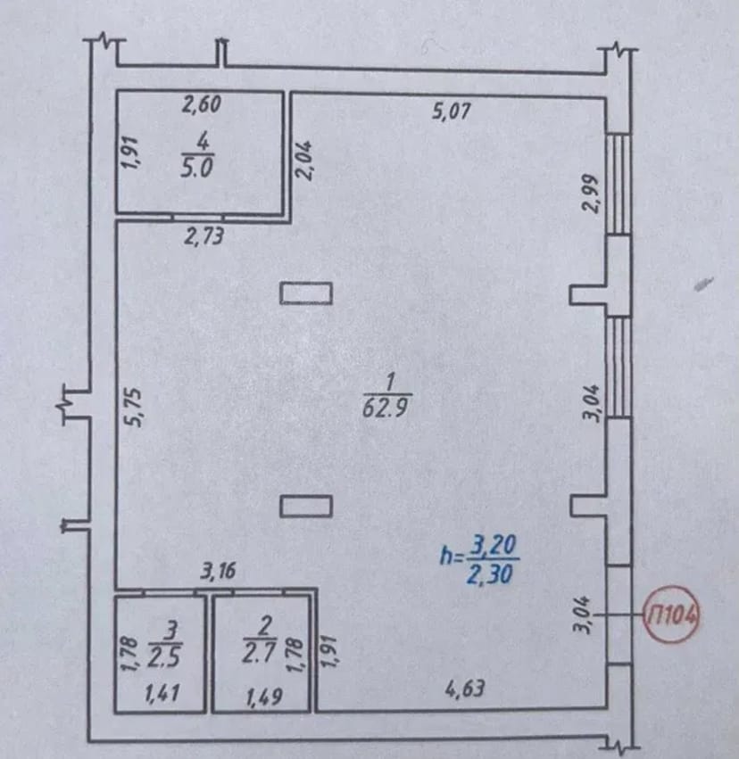 Комерційне приміщення Львів Левандівка - площа 73м²