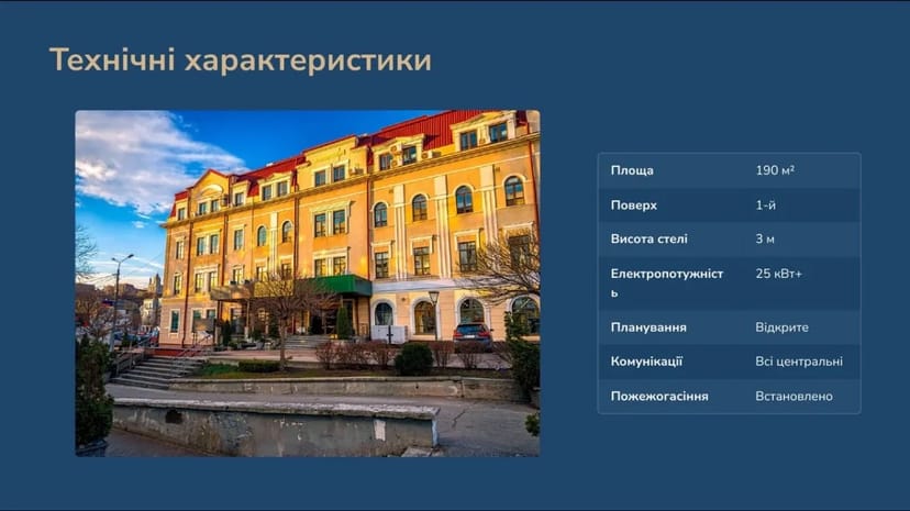 Фасадне приміщення 190 м2 на Контрактовій площі