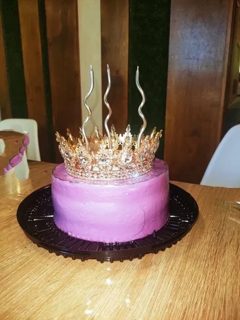 Корона на торт, корона 12см,