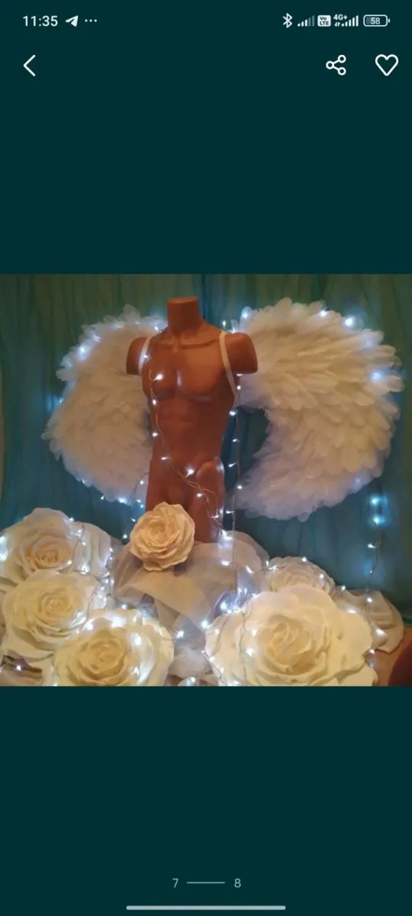 Крила Ангела в білому кольорі