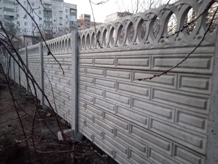 Високоміцний бетонний єврозабор, плити та стовпи!!! 370 грн.370