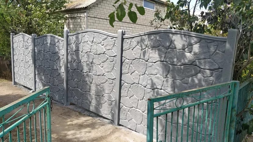 Високоміцний бетонний єврозабор, плити та стовпи!!! 370 грн.370