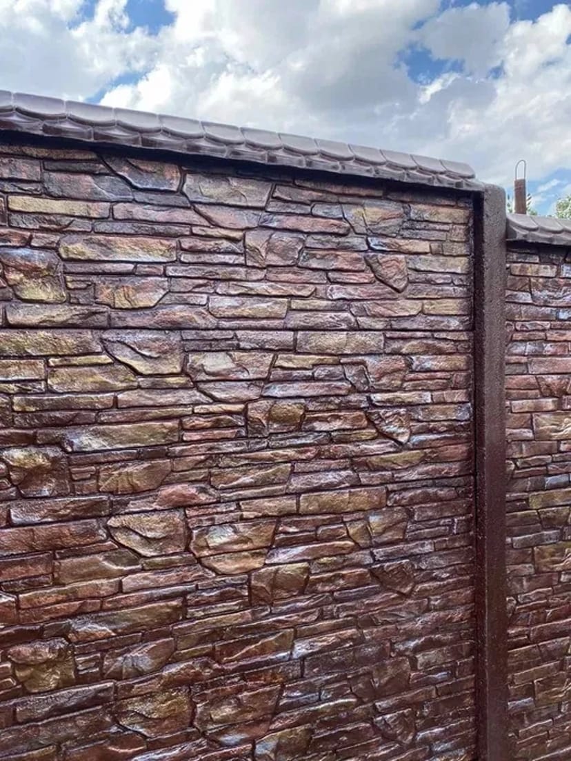 Високоміцний бетонний єврозабор, плити та стовпи!!! 370 грн.370