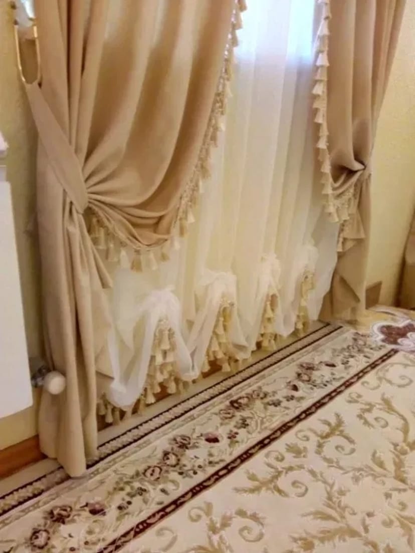 Стирка и химчистка штор «под ключ»: Снимаем, стираем, гладим!