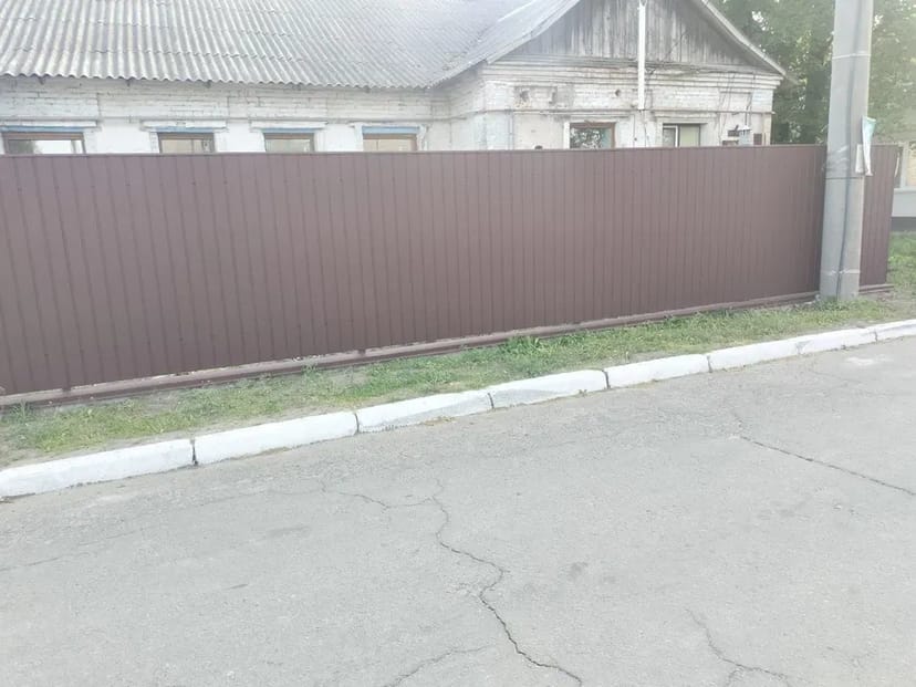 Установка 3Д секционный Забора ворот навес из профнастила