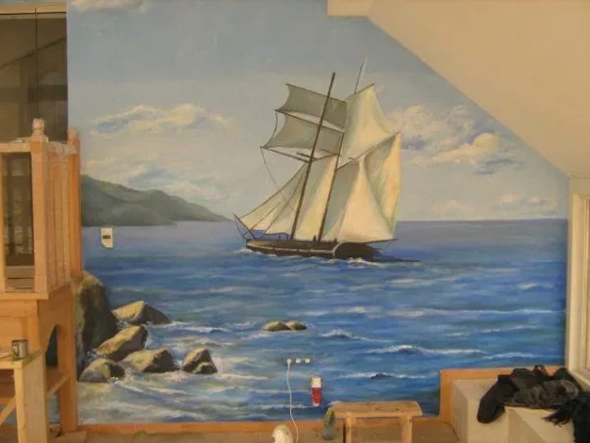 Професійний розпис стін та стель, інтер'єрний живопис і барельєфи