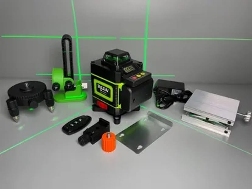 Нівелір лазерний 4D 16 ліній, повний комплект