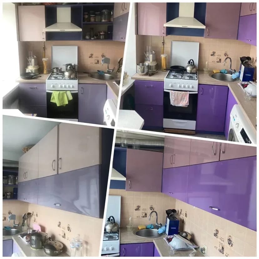 Фарбування МДФ фасадів, реставрація плівочних кухонь