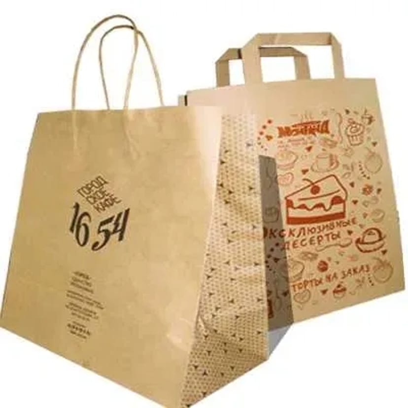 Виготовляємо Пакети паперові. Крафт пакети з ручками та без.