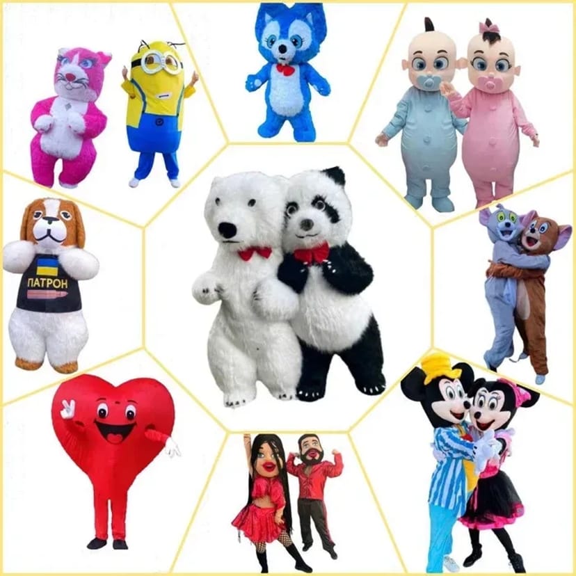 Ростові ляльки. Жартівливий стриптиз 18+ Білий мішка. Серце. Аніматори