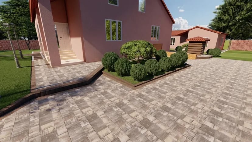 Бруківка, Укладання бруківки, Дизайн, Якість, Знижки, Встановлення.