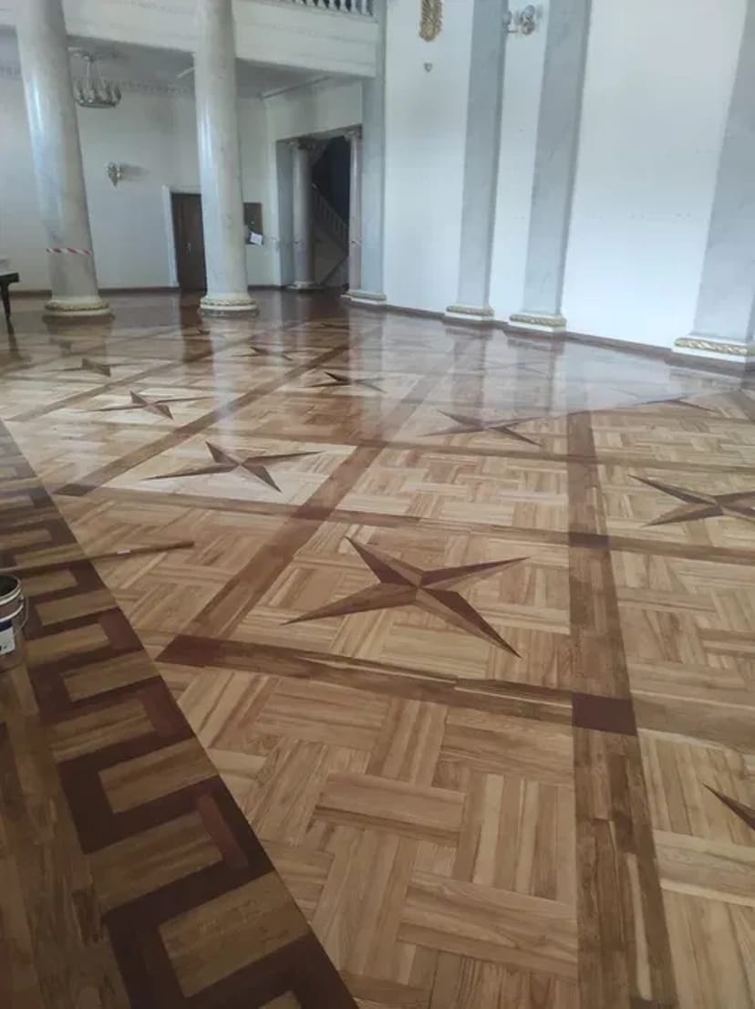 Циклування, шліфування паркету, дошки. Зняття фарби. Паркетні роботи