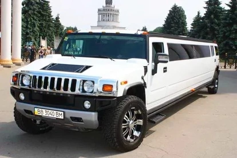 022 Лімузин на день народження Hummer H2 white 