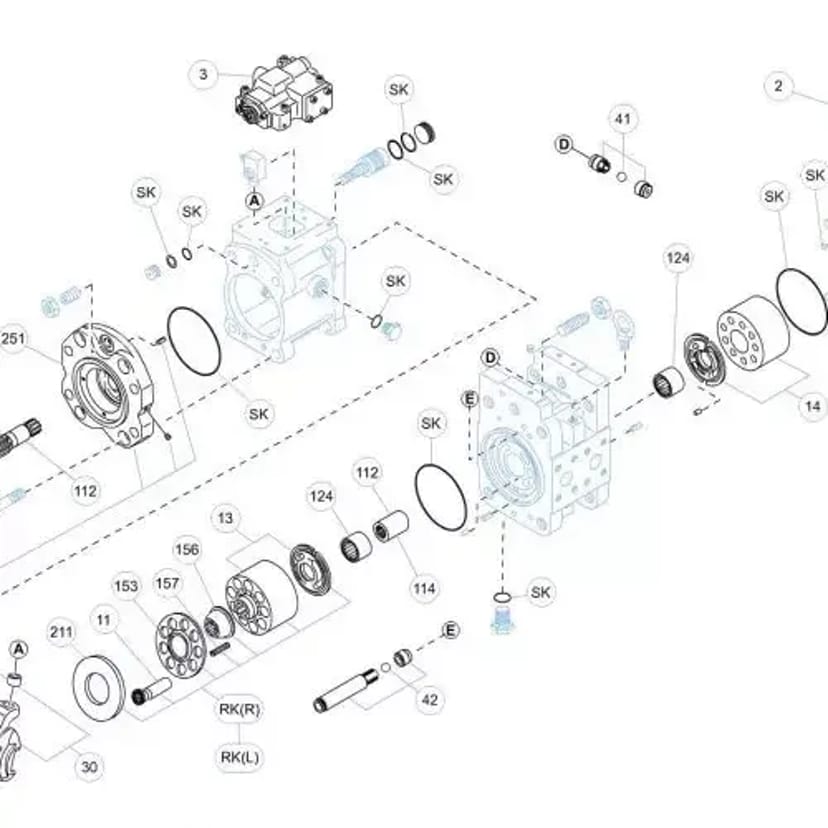 Ремонт гідронасосів Kawasaki K3V K5V